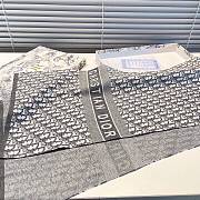 Okify Dior Grey Gray Cashmere Scarf 32*180cm - 4