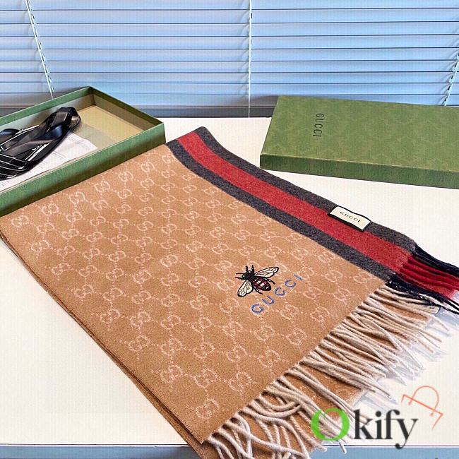 Okify Gucci Cashmere Scarf 35x200cm 19647 - 1