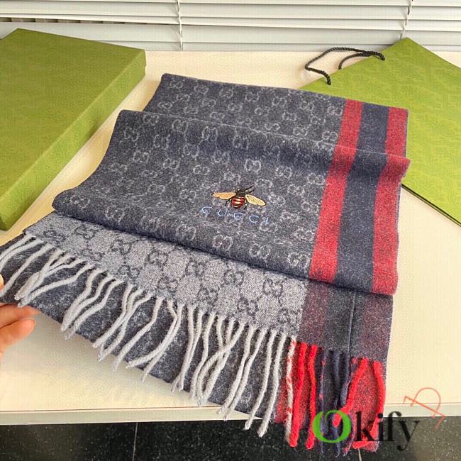 Okify Gucci Cashmere Scarf 35x200cm 19648 - 1