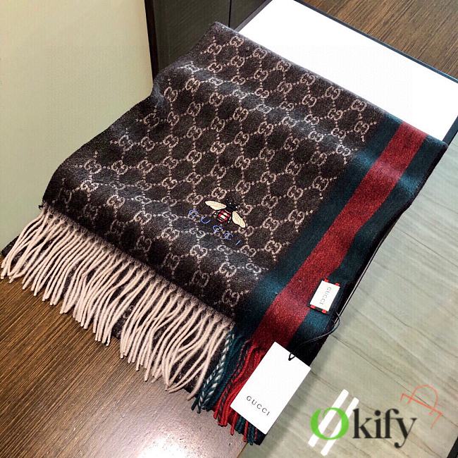 Okify Gucci Cashmere Scarf 35x200cm 19649 - 1