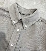 Okify MiuMiu grey gray corduroy shirt jacket SML  - 5