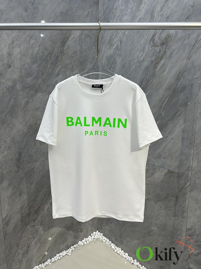 Okify Balmain White T-shirt M-3XL 19664 - 1