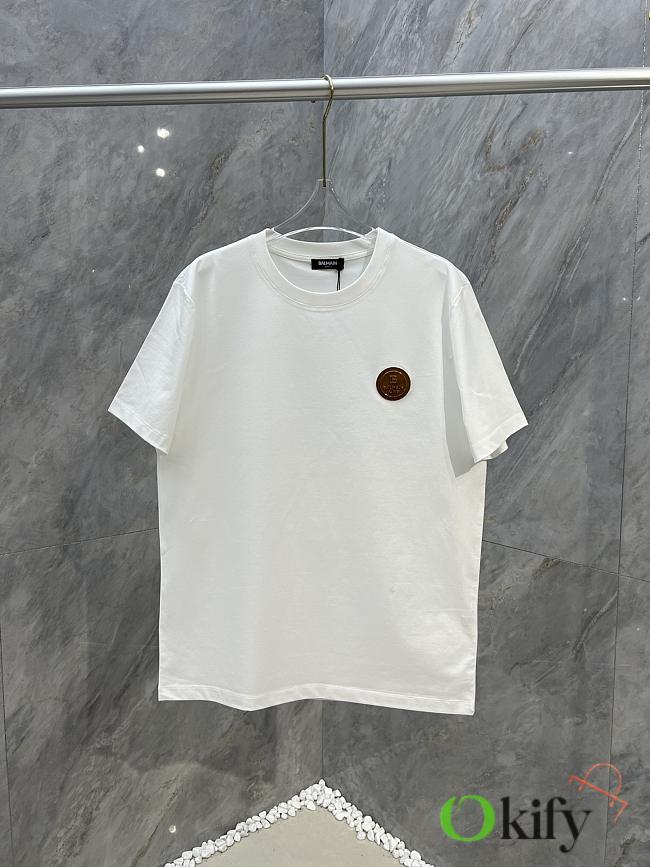 Okify Balmain White T-shirt S-3XL 19666 - 1