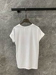 Okify Balmain White T-shirt SML 19667 - 3