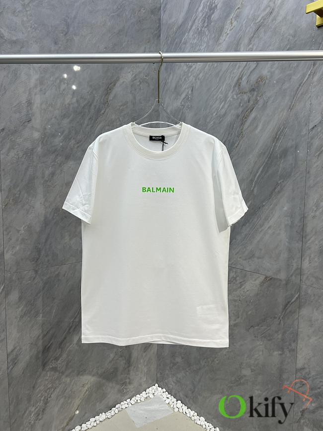 Okify Balmain White T-shirt S-3XL 19668 - 1