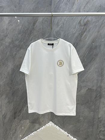 Okify Balmain White T-shirt S-3XL 19669