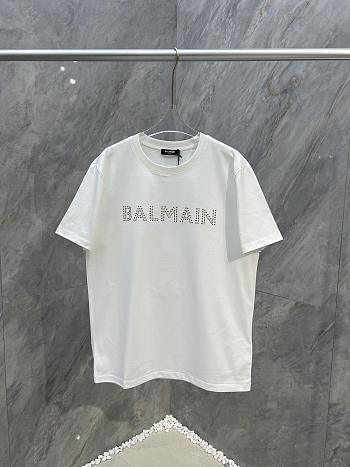 Okify Balmain White T-shirt S-3XL 19670