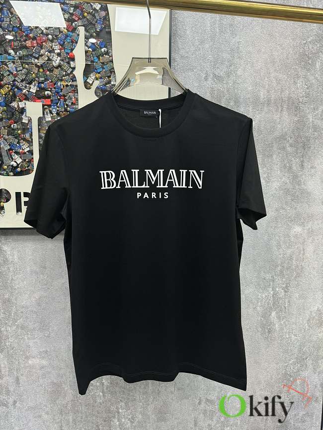 Okify Balmain Black T-shirt S-3XL 19672 - 1