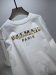 Okify Balmain White T-shirt SML 19675 - 2