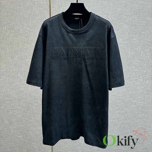 Okify Balmain Black T-shirt 19676 - 1