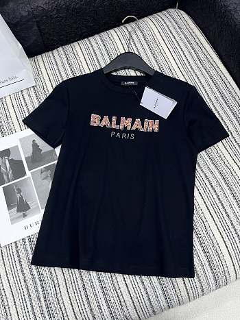 Okify Balmain Black T-shirt SML 19677