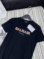 Okify Balmain Black T-shirt SML 19677 - 4