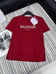 Okify Balmain Red T-shirt SML 19678 - 1