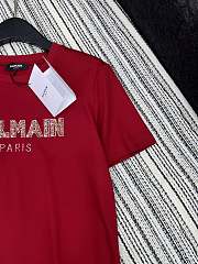 Okify Balmain Red T-shirt SML 19678 - 4