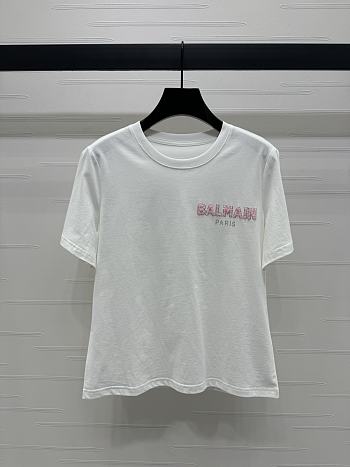 Okify Balmain White T-shirt SML 19679