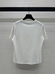 Okify Balmain White T-shirt SML 19679 - 3