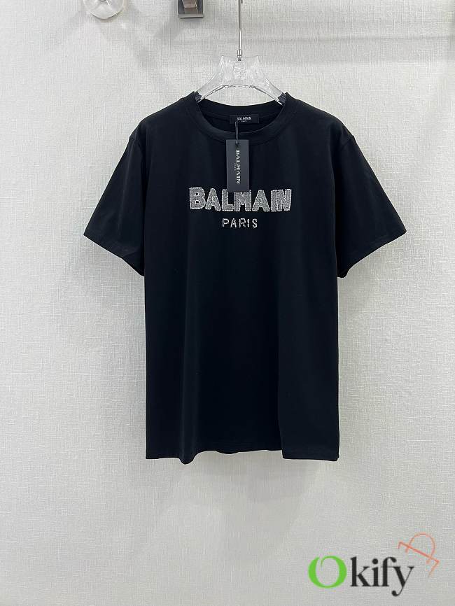 Okify Balmain Black T-shirt SML 19680 - 1