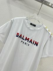 Okify Balmain White T-shirt SML 19682 - 2