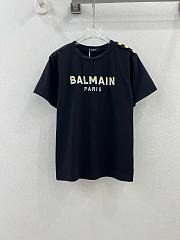 Okify Balmain Black T-shirt SML 19683 - 1