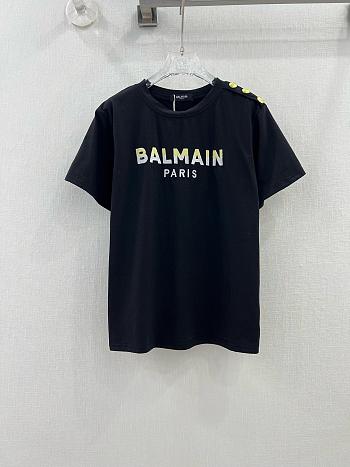 Okify Balmain Black T-shirt SML 19683