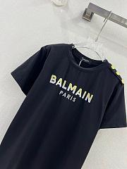 Okify Balmain Black T-shirt SML 19683 - 5