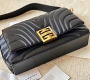 Okify Givenchy Small 4G Soft Bag in black quilted leather with chain 25x15x6cm - 4