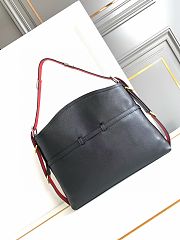 Okify Givenchy Black Voyou Bag With Red Strap 40x27x6.5cm  - 5