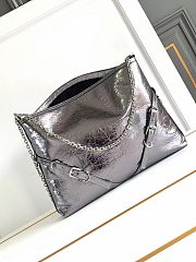 Okify Givenchy Medium Silver Voyou Chain bag in laminated leather 40x27x6.5cm  - 1