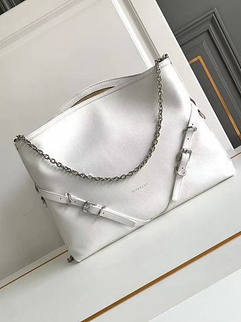 Okify Givenchy Medium White Voyou Chain bag 40x27x6.5cm 