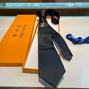 Okify Louis Vuitton Black Silk Tie 19704 - 6