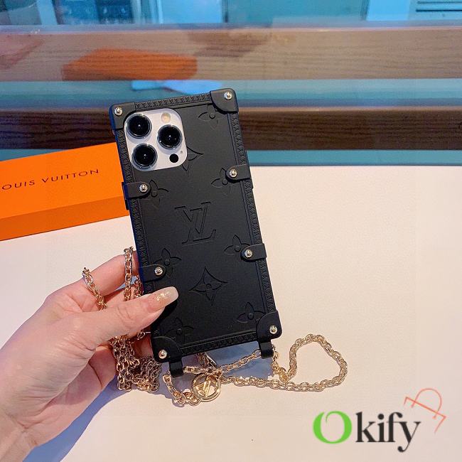 Okify Louis Vuitton Black Phone Case 19713 - 1