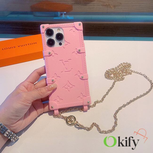 Okify Louis Vuitton Pink Phone Case 19714 - 1