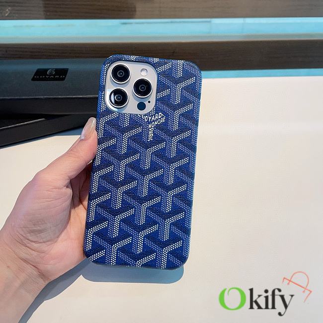 Okify Goyard Blue Phone Case 19717 - 1