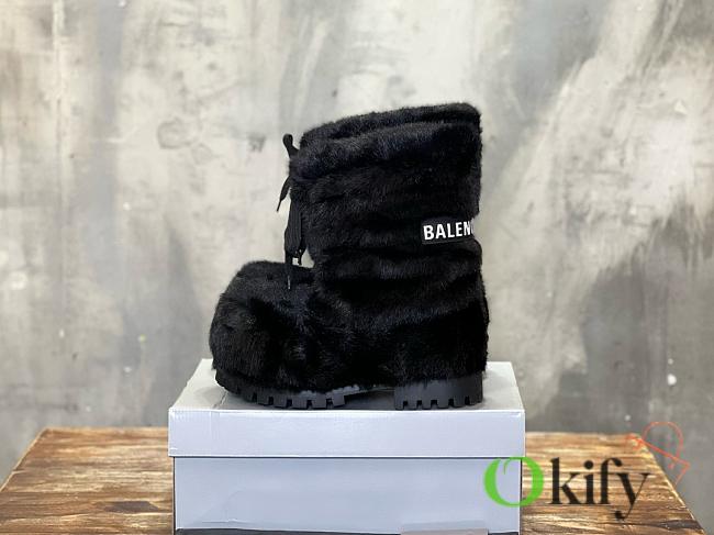 Okify Balenciaga Alaska Black Mink Low Boots EU35-46 - 1