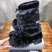 Okify Balenciaga Alaska Black Mink Low Boots EU35-46 - 4