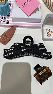 Okify Miu Miu Black Bow Hairclip - 4