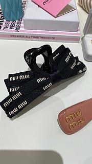 Okify Miu Miu Black Bow Hairclip - 2