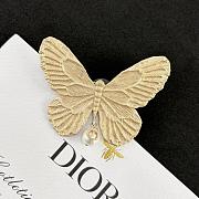 Okify Dior Gold Butterfly Hair Clip  - 4