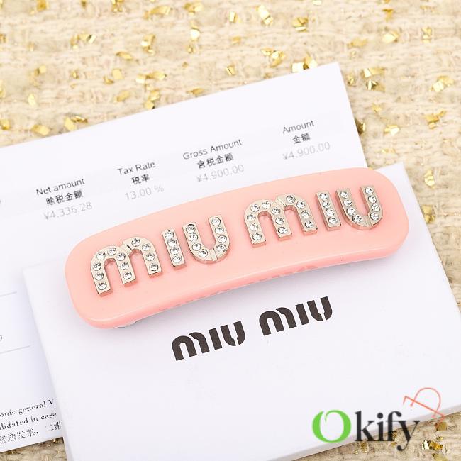 Okify MiuMiu Pink Hair Clip 19736 - 1