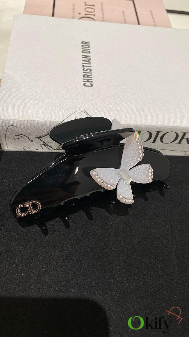 Okify Dior Black Butterfly Hairclip - 1