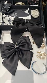 Okify Chanel Set 2 Black Bow Hairclip 19740 - 1