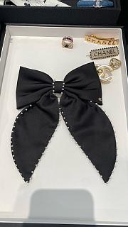 Okify Chanel Set 2 Black Bow Hairclip 19740 - 2