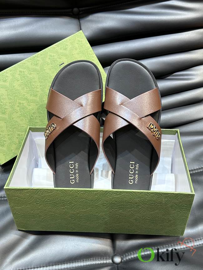 Okify Gucci Brown Slides EU38-45 19752 - 1