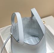 Okify Hermes Picotin Lock 22 In Light Blue 22x21x17cm  - 5