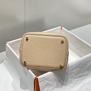 Okify Hermes Picotin Lock 18 In Cream 18x19x13cm  - 4