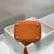 Okify Hermes Picotin Lock 18 In Orange 18x19x13cm  - 5