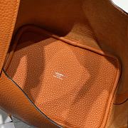 Okify Hermes Picotin Lock 18 In Orange 18x19x13cm  - 2