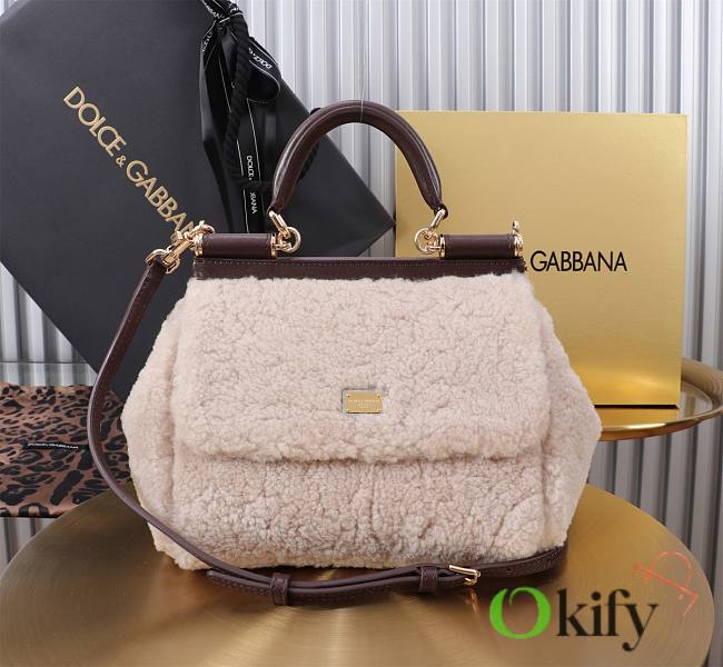 Okify Dolce & Gabbana Sicily Wool Bag 20x16x8cm - 1