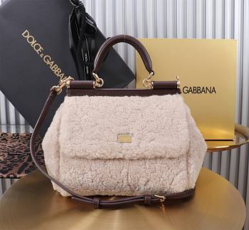 Okify Dolce & Gabbana Sicily Wool Bag 20x16x8cm