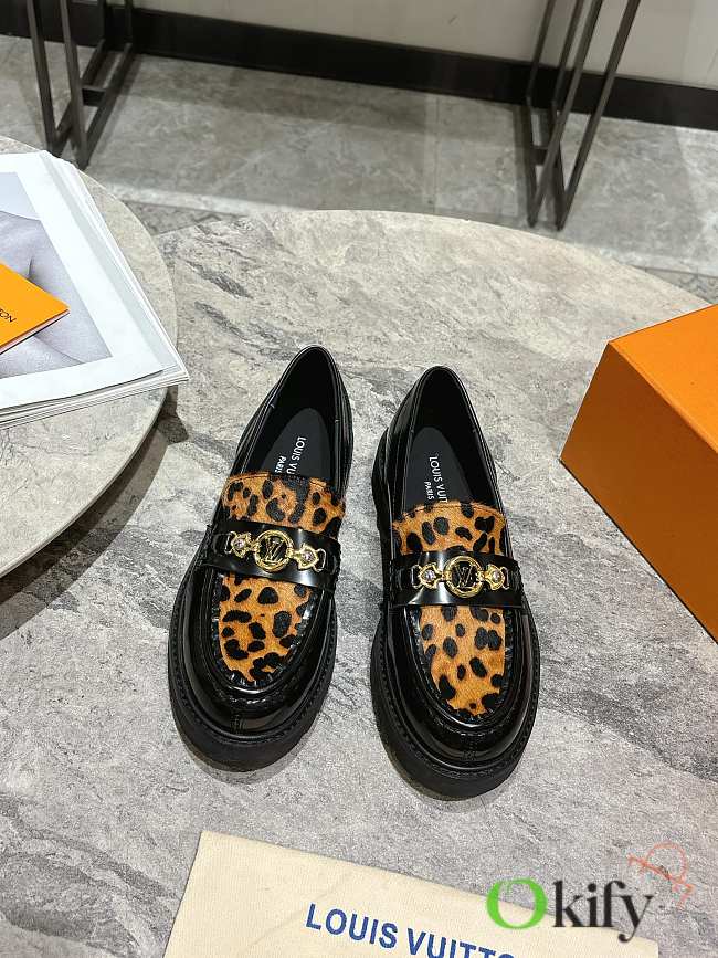 Okify Louis Vuitton Leopard Loafers EU35-45 - 1